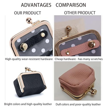 Genuine Leather Mini Jewelry Box for Women, Portable Travel Jewelry Case - color: Orange - 2.5in