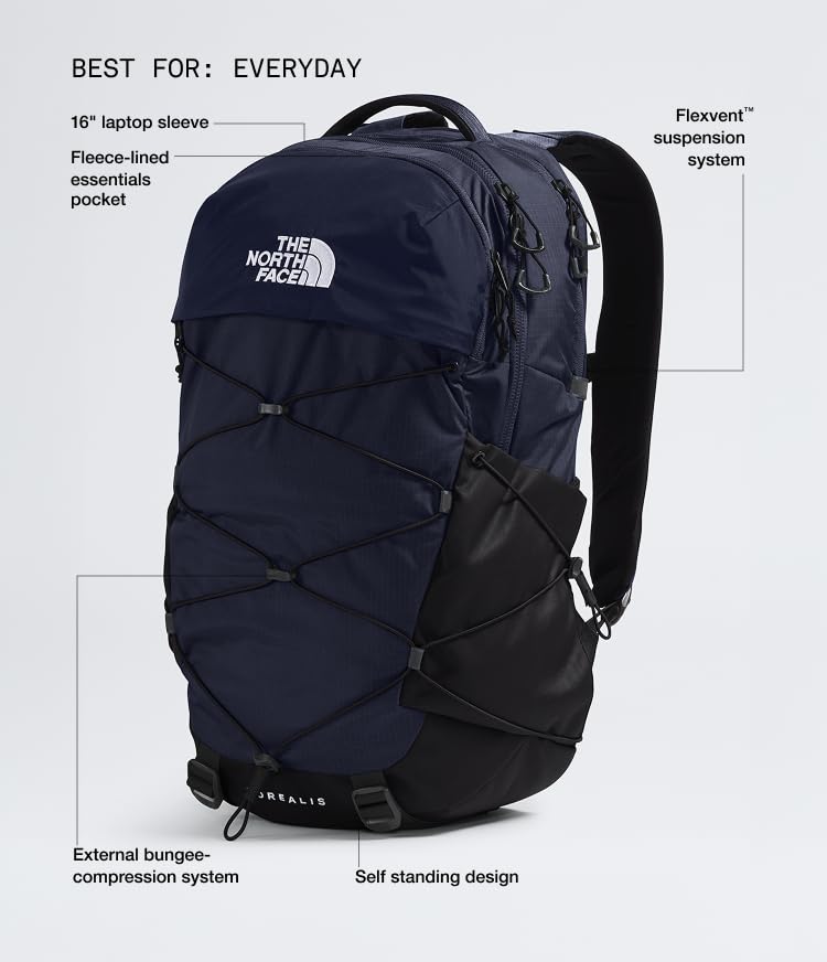The North Face Borealis Commuter Laptop Backpack, Navy/Blk-NPF, OSFA - color: Tnf Navy/Tnf Black-npf