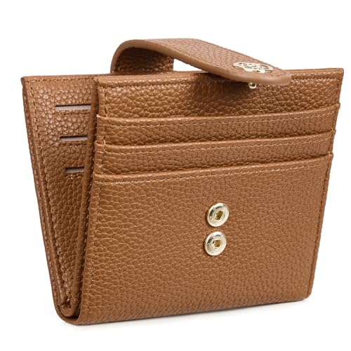 BOSTANTEN Slim Wallet Women Small RFID Blocking Credit Card Holder - color: Brown