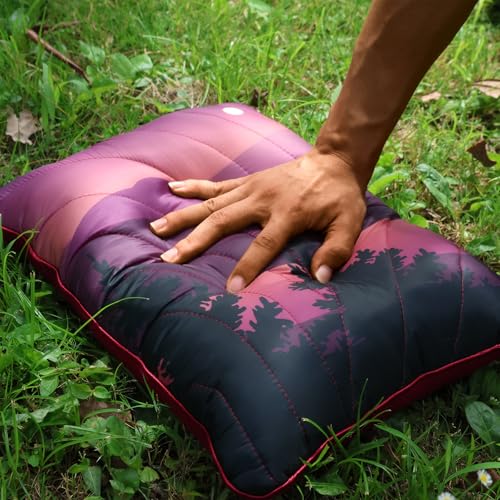 Camping Pillow Compressible Travel Pillow Lightweight Camp Pillow - color: Night, size: Small (11.4''x14.5'')