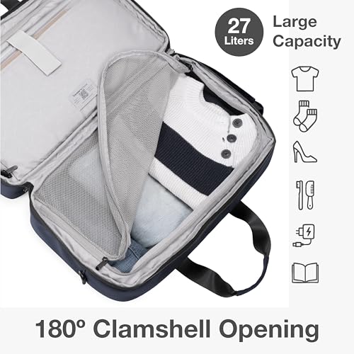 Traveler's Choice Wanderbout 27L Duffel Bag for Travel - color: Navy