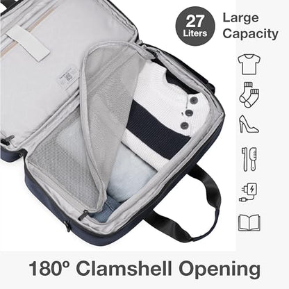 Traveler's Choice Wanderbout 27L Duffel Bag for Travel - color: Navy