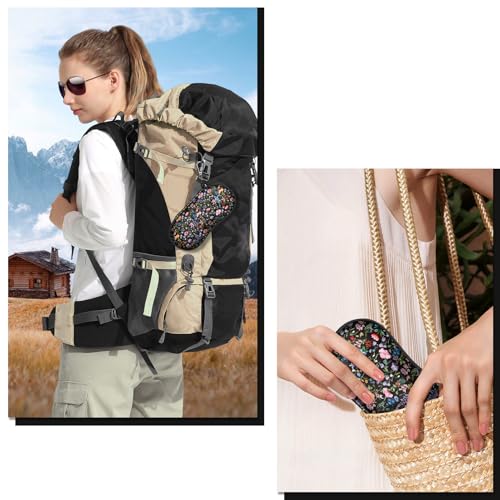 FINTIE Sunglasses Case, Hard EVA Shell Shockproof Sport Glasses Case - color: Z-black Floral