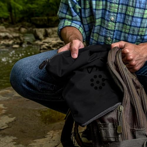 STNKY Bag Pro - 여행, 요가, 헬스케어, 체육관 키트, 세탁용 지퍼, 손잡이 및 내부 메시 백이 있는 세탁 가방(표준, 블랙) - color: 블랙., size: Standard