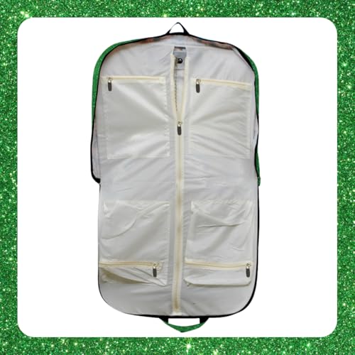 NGIL Glitter Travel Hanging Garment Bag (Glitter-Green) - color: Glitter-Green