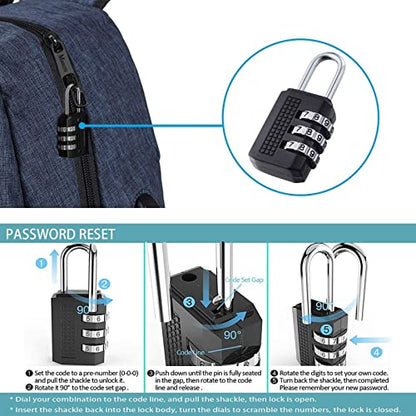 Mancro 17.3 Inch Business Laptop Backpack for Travel Anti-Theft Backpack - color: Blue, size: 17.3 inch