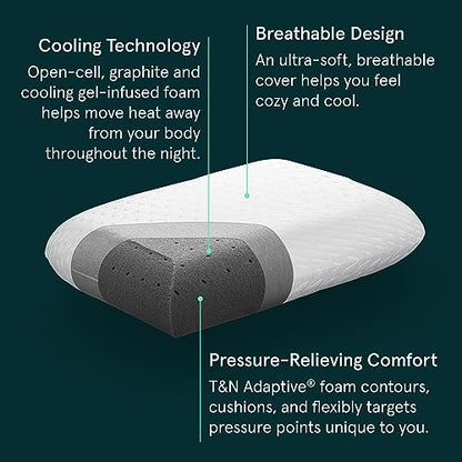 Tuft & Needle Original Foam Pillow Standard Size Pack of 2 - size: Standard, style: Foam Pillow Set of 2