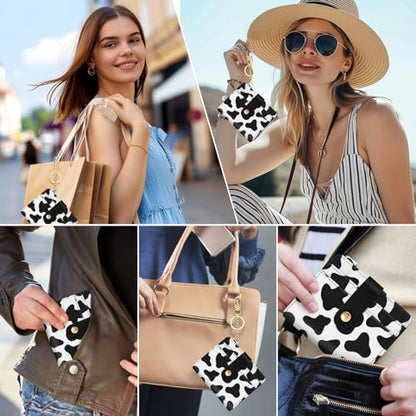 Jogjam Cow Print Rfid Women Wallet, Small Slim Thin Credit Card Holder - color: Cow Print