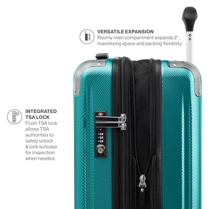 Travelpro Pathways 3 Hardside Checked Luggage Suitcase, Teal, 28-Inch - color: Kayak Teal, size: Checked Large 28 Inch