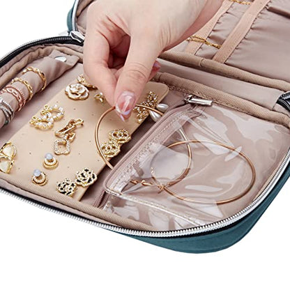 BELALIFE Travel Jewelry Organizer - color: Lake-Blue