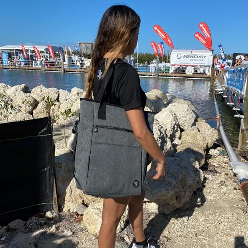 geckobrands 2 in 1 Convertible Tote and Backpack - Versatile and Durable for Travel, Gym, Beach, and Everyday Use - color: Cats