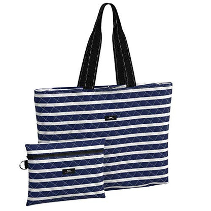 SCOUT Plus 1 Foldable Travel Tote Bag - 2 bags in 1 - color: Nantucket Navy