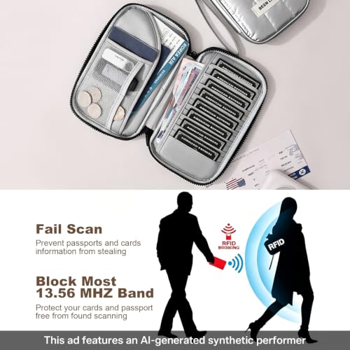 여행용 여권 홀더, RFID 차단 가족 여권 지갑, 여행 문서 정리함 신용 카드 케이스 여성용