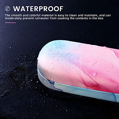 molshine Hard Shell Sunglasses Case,Classic Large Glasses Case for Women Men,Sunglass Eyeglasses - color: Pale Pinkish Purple