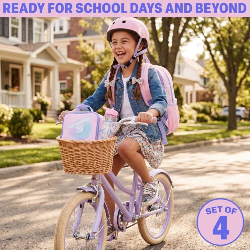 Get Trend Cinnamoroll Girls Backpack, Lunch Bag, Pencil Case, Water Bottle - color: Multi Cinnamoroll