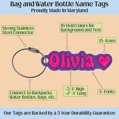 SuperFineDeesigns Bag & Water Bottle Name Tag - style: Volleyball