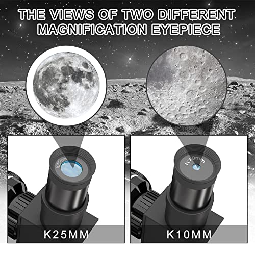 Telescope for Kids & Adults, 70mm Aperture 360mm Refractor (15X-150X)