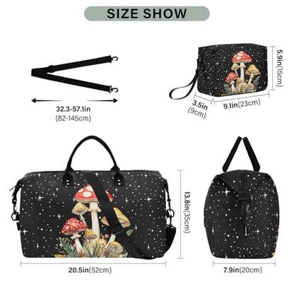 Mushroom Quilted Travel Bags Weekender Duffle Bags - color: Color 16