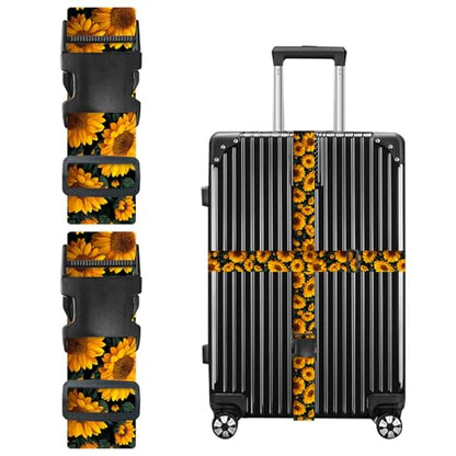 Nuxovilar Luggage Straps Set for Suitcase 1.96x90.5in Polyester - color: YMi04299, size: 1.96"x90.5"