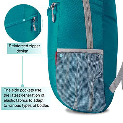 ZOMAKE Lightweight Packable Backpack 20L, Foldable Small Daypack for Hiking - color: Lake Green