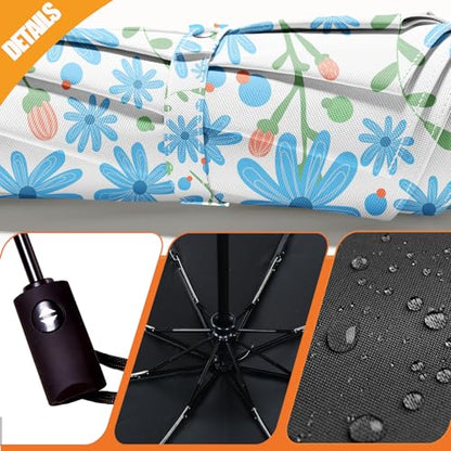 Folding Umbrella, Automatic Small Compact, Sun & Rain - color: MT28