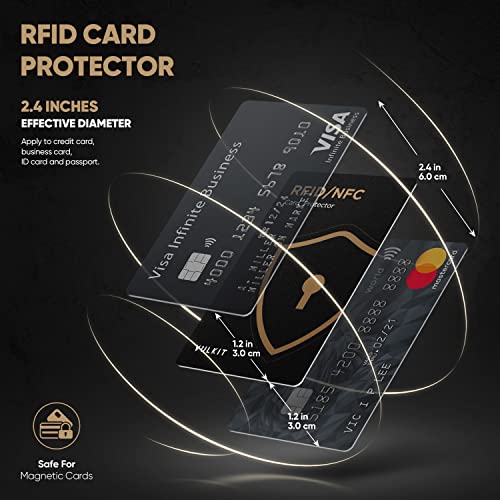 VULKIT RFID Blocking Cards 4 Pack Credit Card Protectors NFC Contactless Cards Protection for Business & Travel Wallet