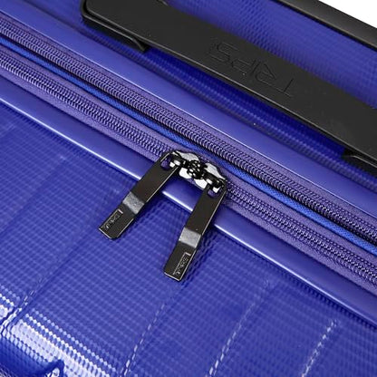 TRIPS RIDGELINE 28-Inch Lightweight Durable Hardside 8-Wheel Spinner Checked Suitcase Size Luggage, Wisteria - color: Wisteria, size: LARGE CHECKED