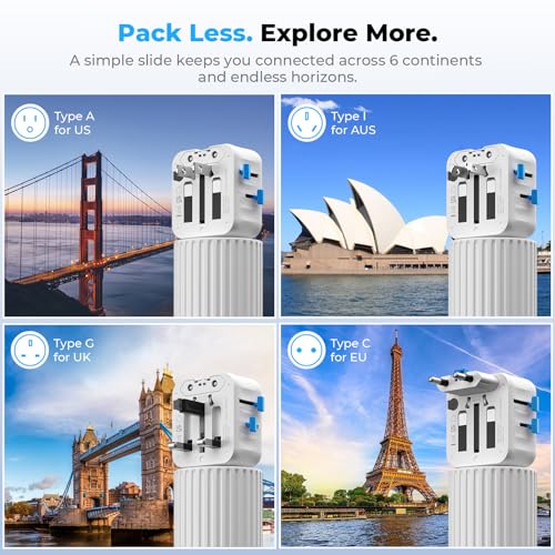 Aura Mini Global Plug 2 Pack, Pocket-Sized (Arctic White) - color: Arctic White