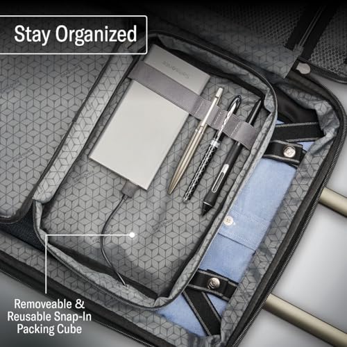 Samsonite Octiv Lightweight Hardshell 20-Inch Carry-On Luggage - Durable & Impact Resistant, 360° Aero Trac Spinner Wheels, Adjustable Telescopic Handle, Expandable Suitcase, TSA Approved Lock - Blue - color: Blue Denim, size: Carry-On 20-Inch