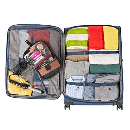 Travelpro Tourlite Softside 2-Piece Set, Expandable Luggage, 4 Spinner Wheels, Lightweight Suitcase, 21" Carry-On, 29 Check Large, Blue - color: Blue, size: 2-Piece Set (21/29)