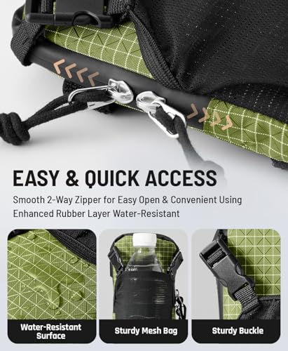 Phone Holder for Backpack Molle Phone Holster Bag Phone Case Pouch - color: Green