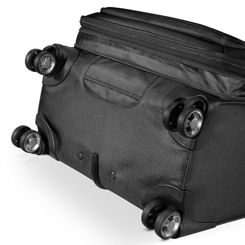 Ricardo Beverly Hills Avalon Softside Medium Check-In Luggage Made with Sustainable 100% Recycled PET (rPET), Lightweight, Eco-Friendly Travel, Expandable, Dual Spinner Wheels, Black, 24-inch - color: Black, size: 24-inch