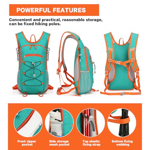 20L Hiking Backpack Lightweight Water-Resistant, Small Packable Foldable Daypack for Travel Men Women (shenhuise-da) - color: Shenhuise-da