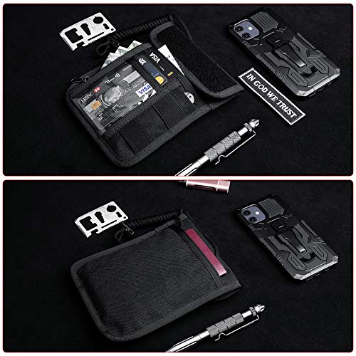 Travel Neck Wallet Tactical Passport Holder ID Card Organizer - color: CP