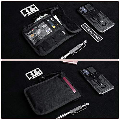 Travel Neck Wallet Tactical Passport Holder ID Card Organizer - color: CP