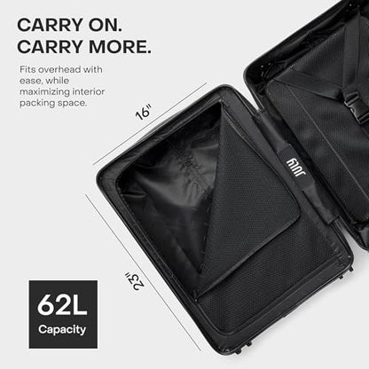 July Carry On Max 확장 가능한 슈트케이스, 항공사 승인, 54.6cm(21.5인치), 섀도우 - color: 섀도우