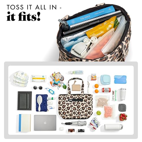 Fit & Fresh 2-in-1 Insulated Lunch & Travel Tote - color: Leopard