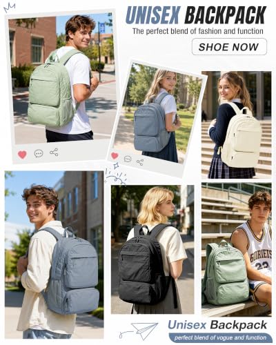 College Backpack For Women Men,High School Backpack with Lots of Pockets - color: A1-blue