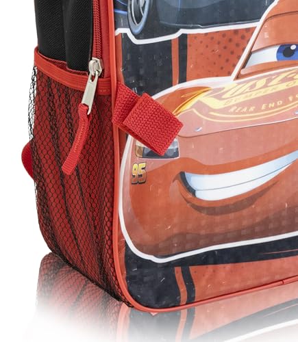 Disney Pixar Lightning McQueen Backpack with Lunch Box Set for Kids - color: Cars