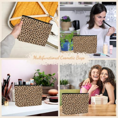 Classic Leopard Print Makeup Bag Cosmetic Bag, Makeup Organizer for Women - color: Leopard Print 572