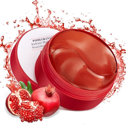 Eye Mask, 30 Pairs Red Pomegranate Under Eye Patches for Dark Circles - color: Red