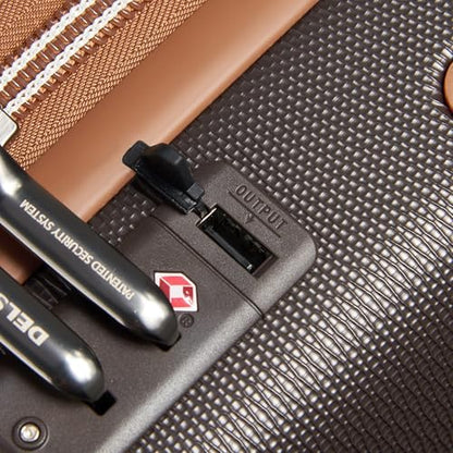 DELSEY PARIS Chatelet Air 2.0 Hardside Luggage with Spinner Wheels, Chocolate Brown, 3 Piece Set, (19/24/28) - color: Chocolate Brown, size: 3 Piece Set (19/24/28)