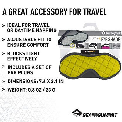 Sea to Summit TravellingLight Eye Shade Travel Sleep Mask, Grey - color: Grey