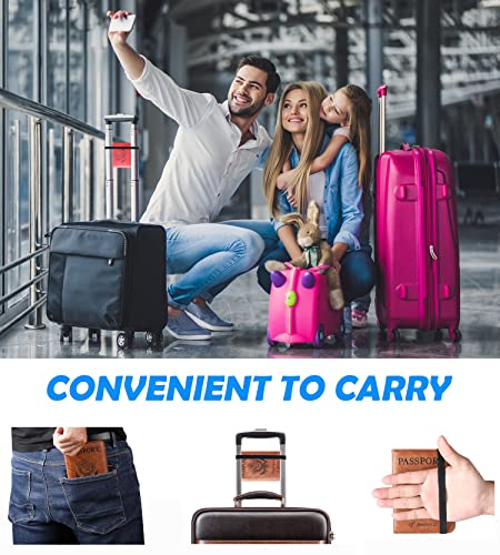 LOHASLIFE Passport Holder for Travel, Rfid Blocking Passport Cover Wallet - color: 116#Coffee