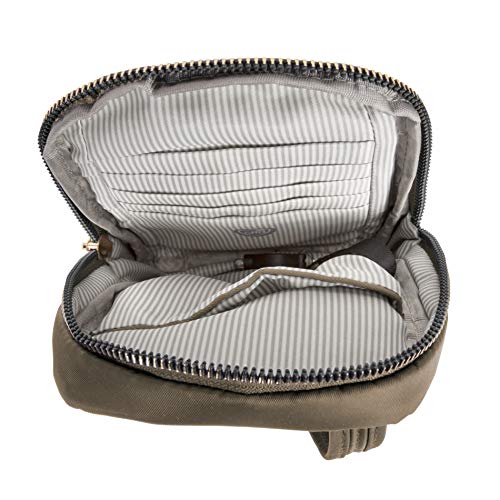 Travelon Anti-Theft Tailored Crossbody Phone Pouch - color: Sable