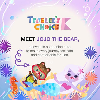 Traveler's Choice Kids JoJo the Bear's Travel Adventure, Under the Sea, 3-Piece Packing Cube Set - color: Under the Sea, size: 3-Piece Packing Cube Set