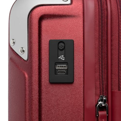Travelpro Platinum Elite Hardside Expandable Spinner Wheel Luggage TSA Lock Hard Shell Polycarbonate Suitcase, Daring Red, Carry-on 21-Inch - color: Daring Red, size: Carry-on 21-Inch