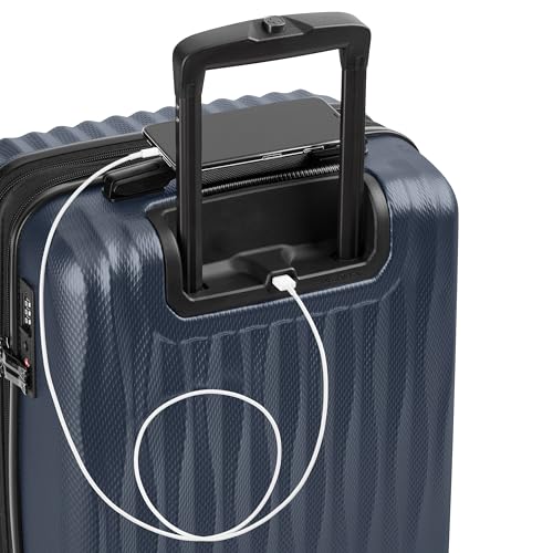 SwissGear 7272 Energie Hardside Expandable Luggage with Spinner Wheels, Navy, 3-Piece Set (19/24/27) - color: Navy, size: 3-Piece Set (19/24/27)