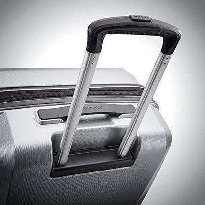 Samsonite Winfield 3 DLX Hardside Expandable Luggage with Spinners, Silver, Checked-Large 28-Inch - color: Silver, size: Checked-Large 28-Inch