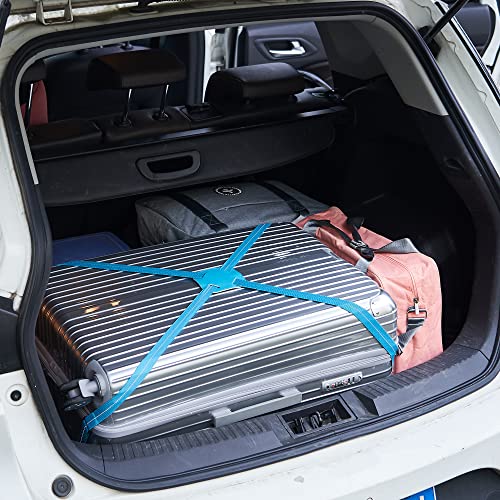 Travelkin Luggage Straps Bag Bungee for Suitcase Add a Bag TSA Approved - color: BLUE